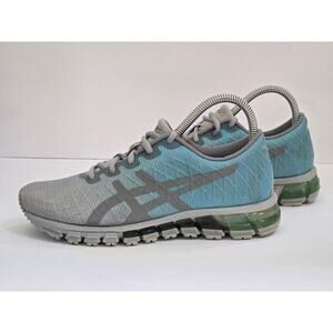 Asics Women’s f450319 gray blue size 6.5 walking running Sneaker Shoe Pre Owned